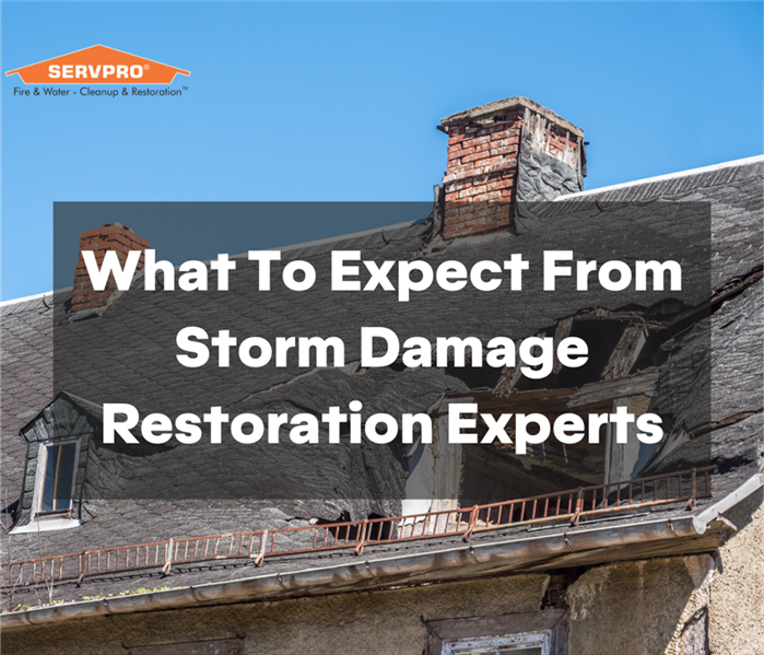 Storm Damage On A Home